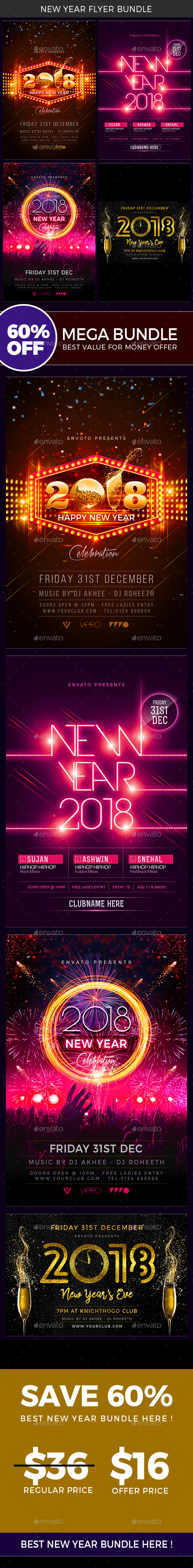GraphicRiver New Year Bundle 21112314