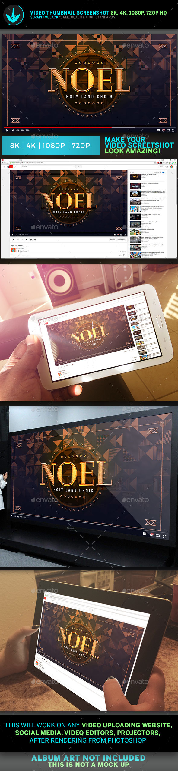 Noel Christmas Gala YouTube Artwork Template - YouTube Social Media