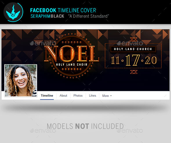 Noel Christmas Gala Facebook Timeline Cover Template - Facebook Timeline Covers Social Media