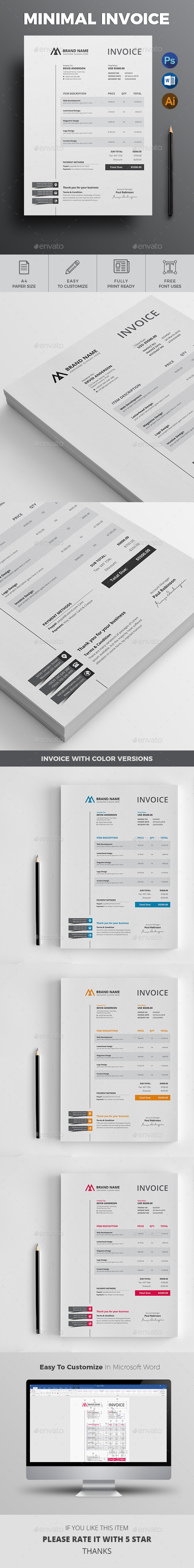 Invoice - Proposals & Invoices Stationery