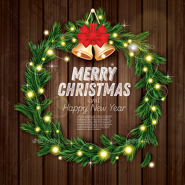 GraphicRiver Christmas Wreath 21112672 GraphicRiver Christmas Wreath 21112672