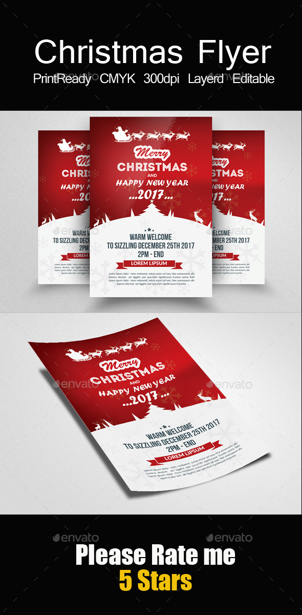 Marry Charistmas Flyer Template - Events Flyers