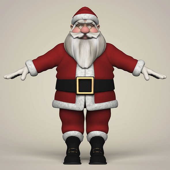 Santa Claus Cartoon - 3Docean 21114725