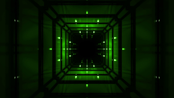 Green Cube Tunnel, Motion Graphics | VideoHive