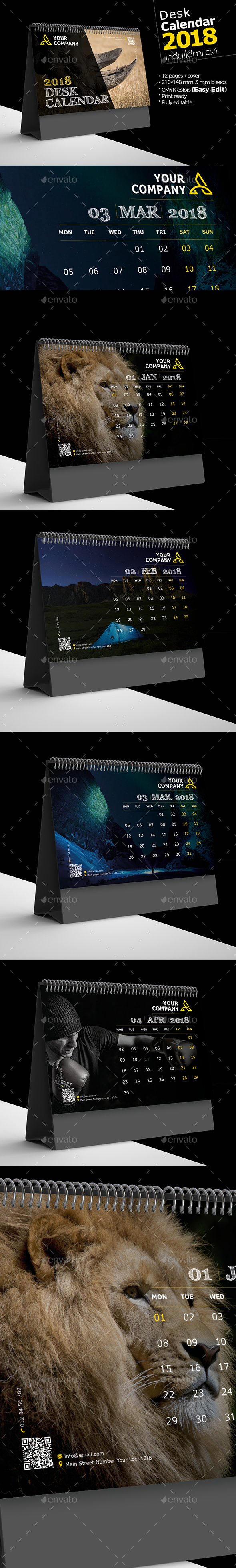 Desk Calendar 2018 - Calendars Stationery