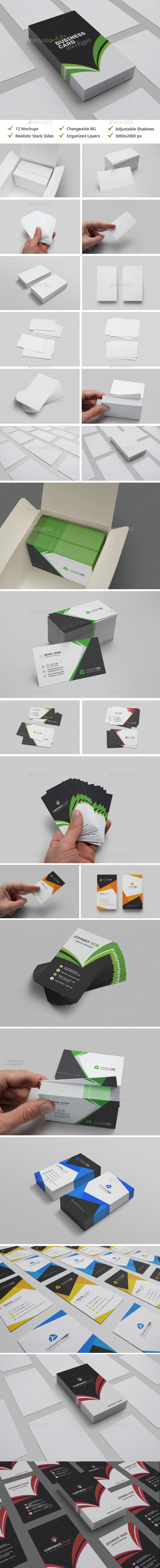 Realistic Business Card Mockups - Business Cards Print