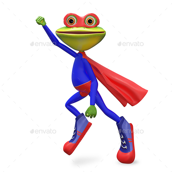 GraphicRiver 3D Illustration Merry Super Frog 21116099 GraphicRiver 3D Illustration Merry Super Frog 21116099