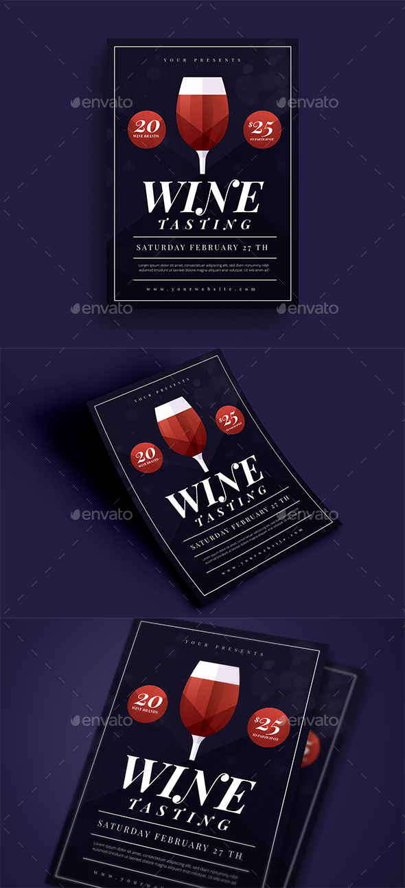 GraphicRiver Wine Tasting Flyer 21116237 GraphicRiver Wine Tasting Flyer 21116237