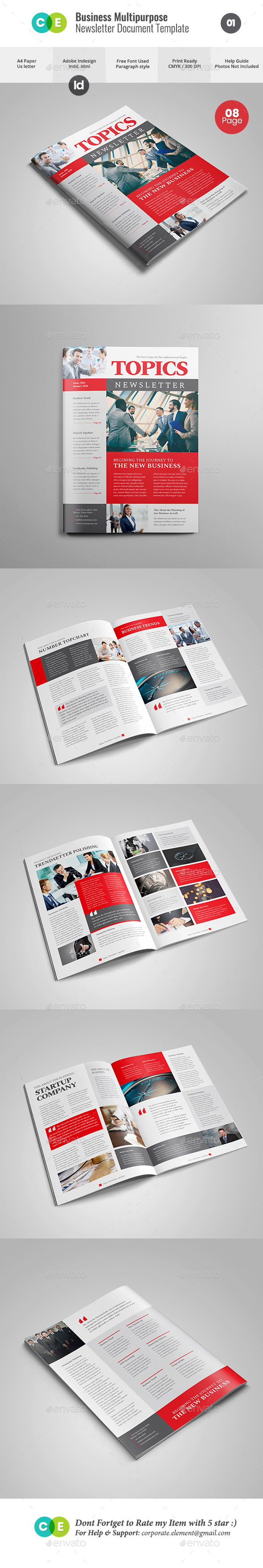 NEWSLETTER For Multipurpose Business V01 - Newsletters Print Templates