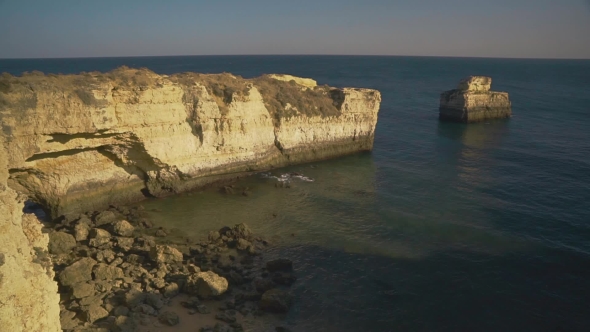 Algarve Coast Near Albufeira, Portugal