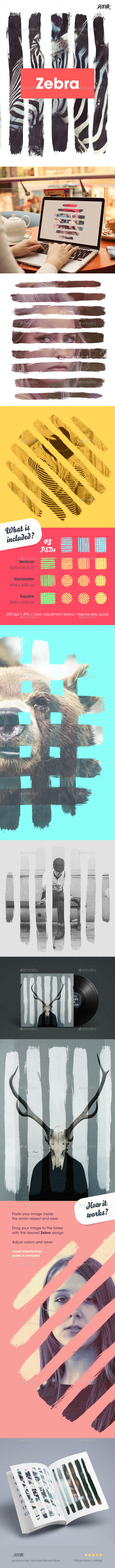 Zebra Photo Templates - Artistic Photo Templates