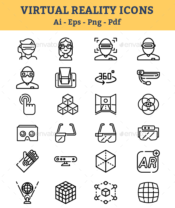 Virtual Reality Icons - Icons