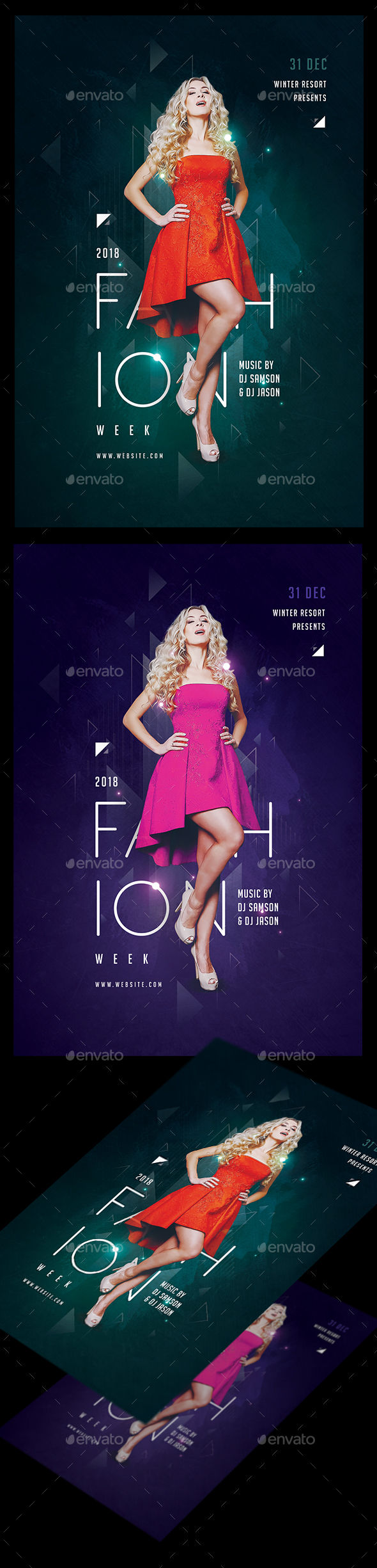 Fashion Week Flyer Template - Events Flyers