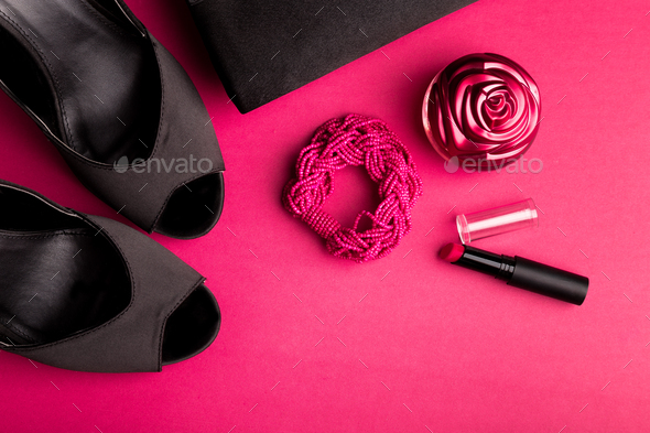 Fashion Lady Woman Accessories Set. - Stock Photo - Images