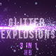 Blue Glitter Explosions - VideoHive Item for Sale
