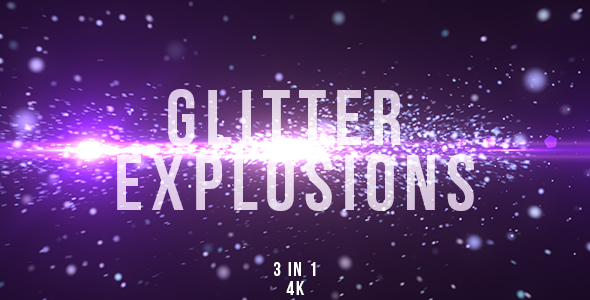 Blue Glitter Explosions