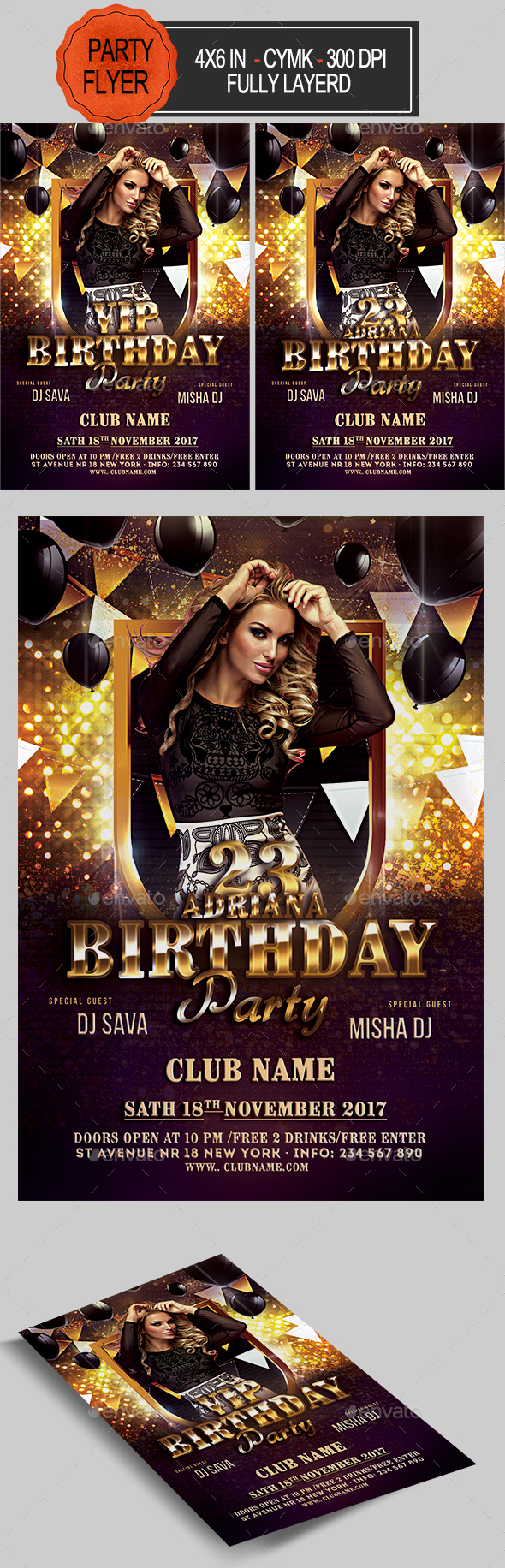 Birthday Flyer - Clubs & Parties Events