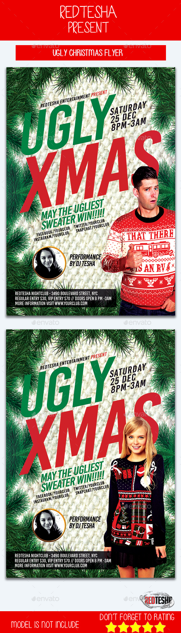 Ugly Xmas Flyer - Events Flyers
