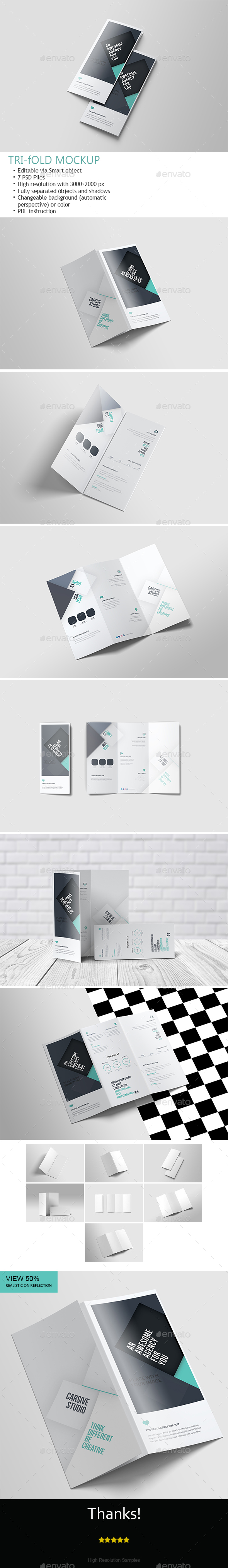 GraphicRiver Tri-Fold Mock-Up 21119419 GraphicRiver Tri-Fold Mock-Up 21119419