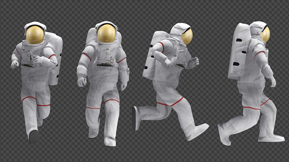 Astronaut - Walk And Run Animations (4-Pack)