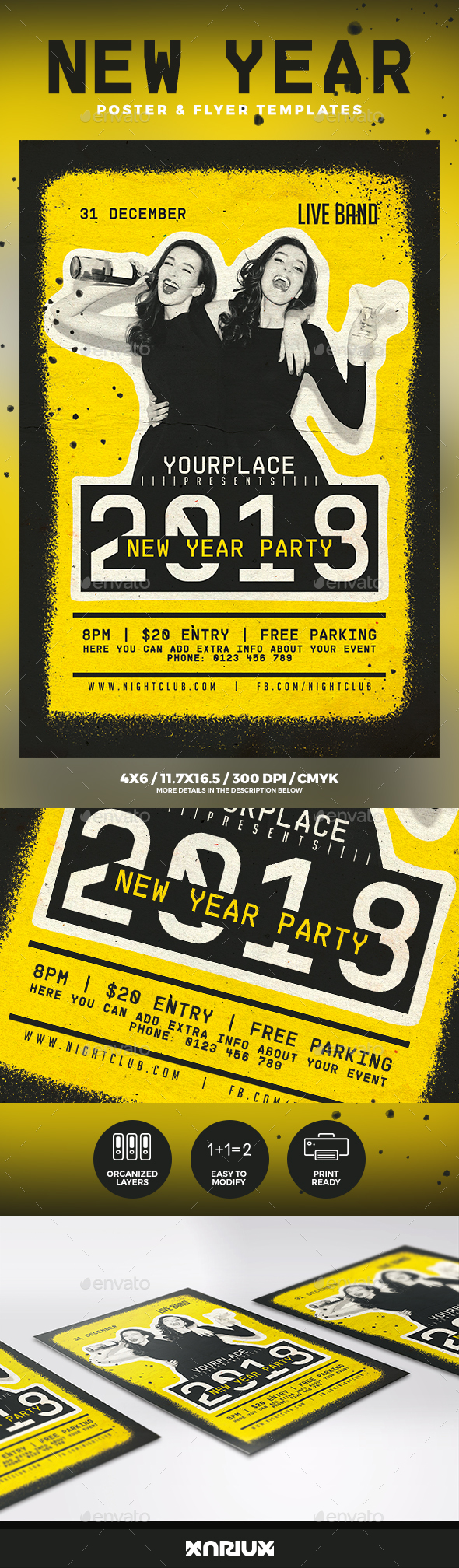 New Year Party Flyer & Poster - Events Flyers