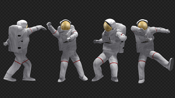 Dancing Astronaut (4-Pack)