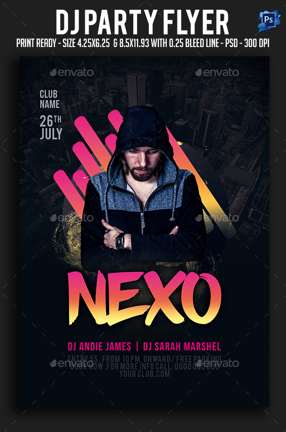 GraphicRiver Dj Party Flyer 21120326 GraphicRiver Dj Party Flyer 21120326
