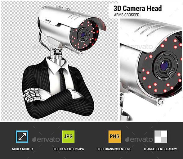GraphicRiver 3D Security Agent with Camera Head 21120669 GraphicRiver 3D Security Agent with Camera Head 21120669