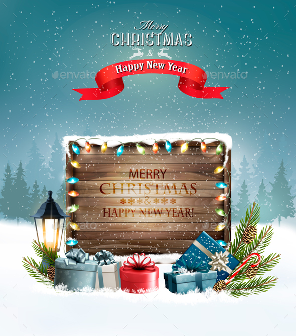 GraphicRiver Merry Christmas Banners with Branches and Gift Boxes 21120820 GraphicRiver Merry Christmas Banners with Branches and Gift Boxes 21120820