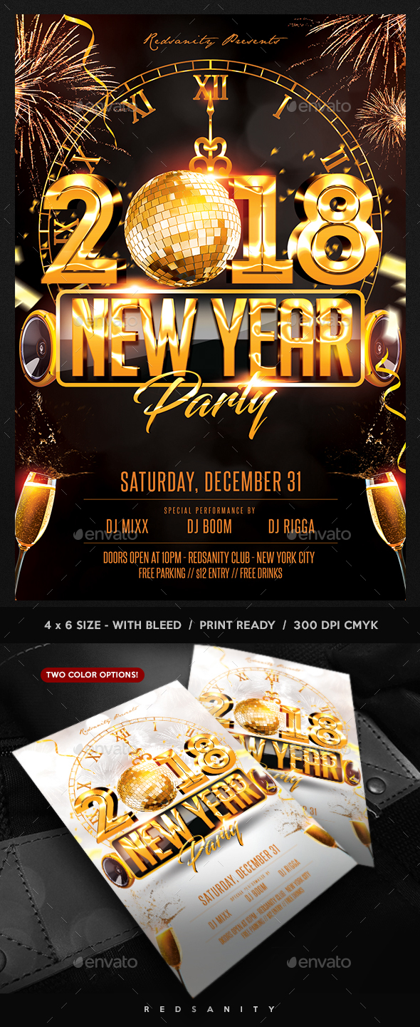New Year Party Flyer - Clubs & Parties Events