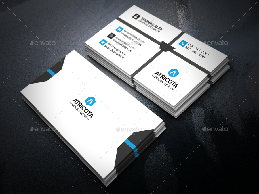 corporate business card by aleepixel graphicriver corporate business cards