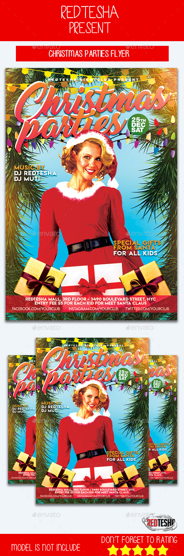 Christmas Parties Flyer - Events Flyers