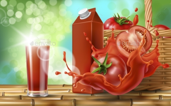 GraphicRiver Tomato Juice Ad 21120987