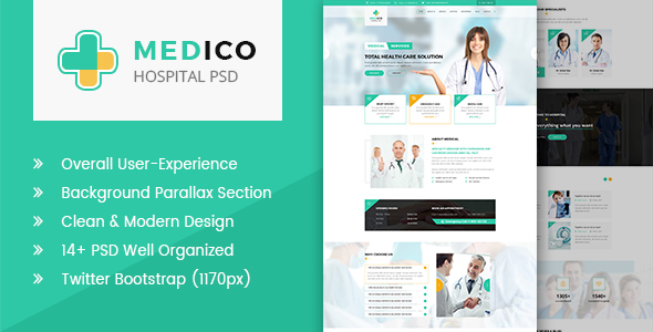 Medico - Hospital and Health PSD Template