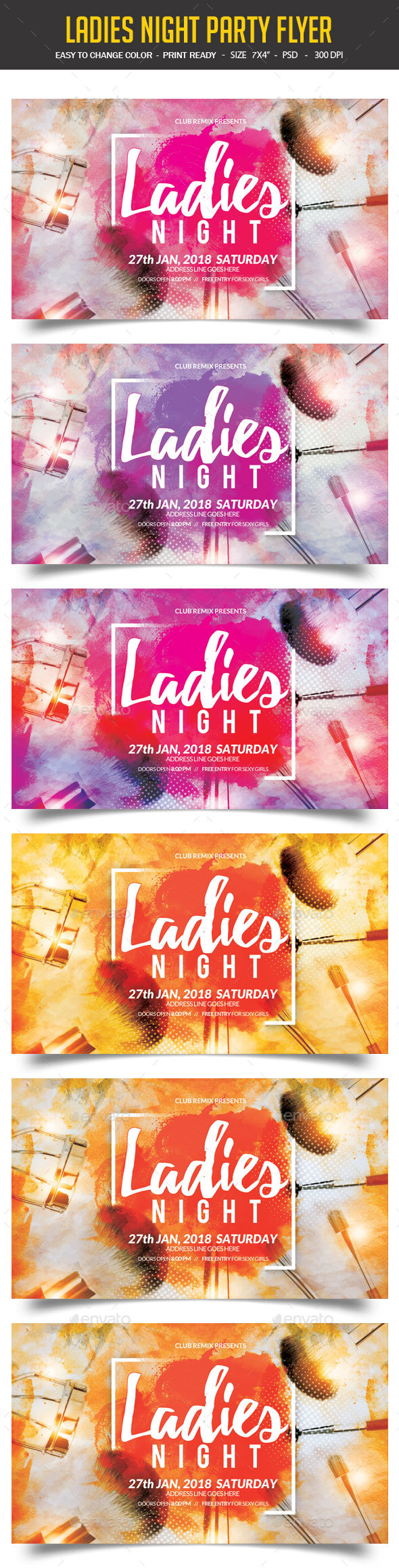 Ladies Night Party Flyer - Clubs & Parties Events