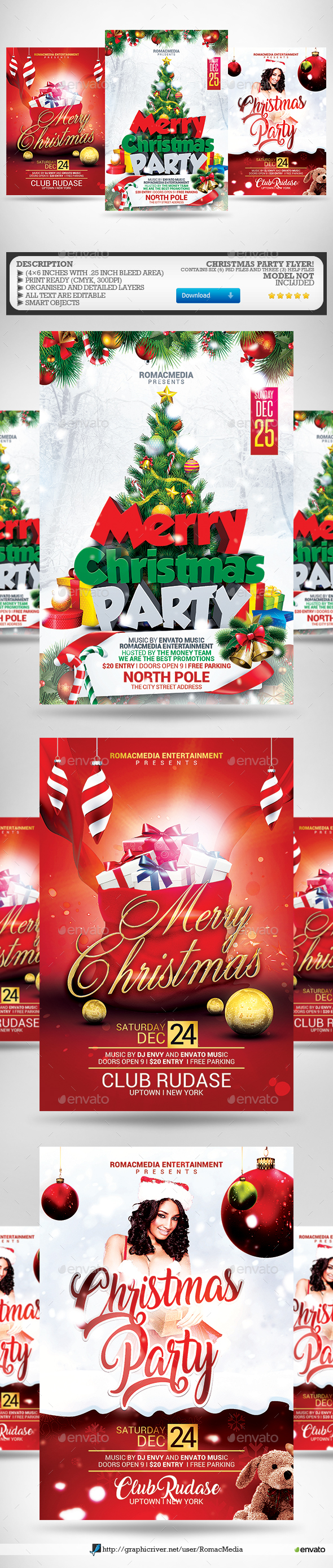 Christmas Flyer Bundle 1 - Clubs & Parties Events
