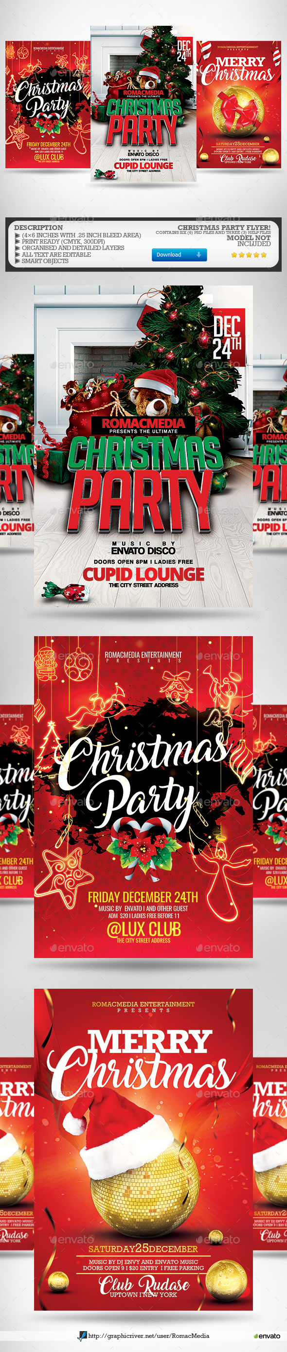 Christmas Flyer Bundle 2 - Clubs & Parties Events