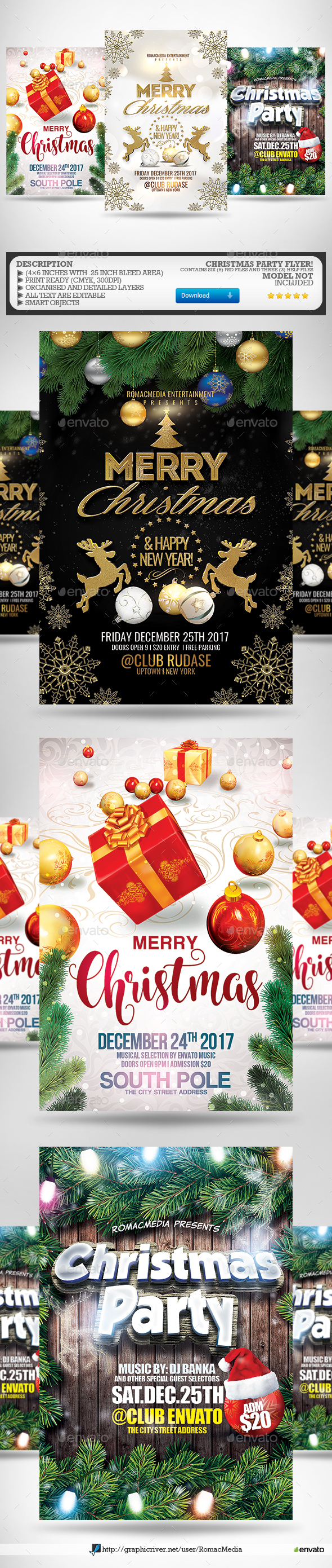 Christmas Flyer Bundle 3 - Holidays Events