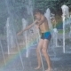 The Boy Is Playing in the Fountain - VideoHive Item for Sale
