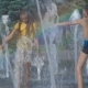 Children Play in a Fountain - VideoHive Item for Sale