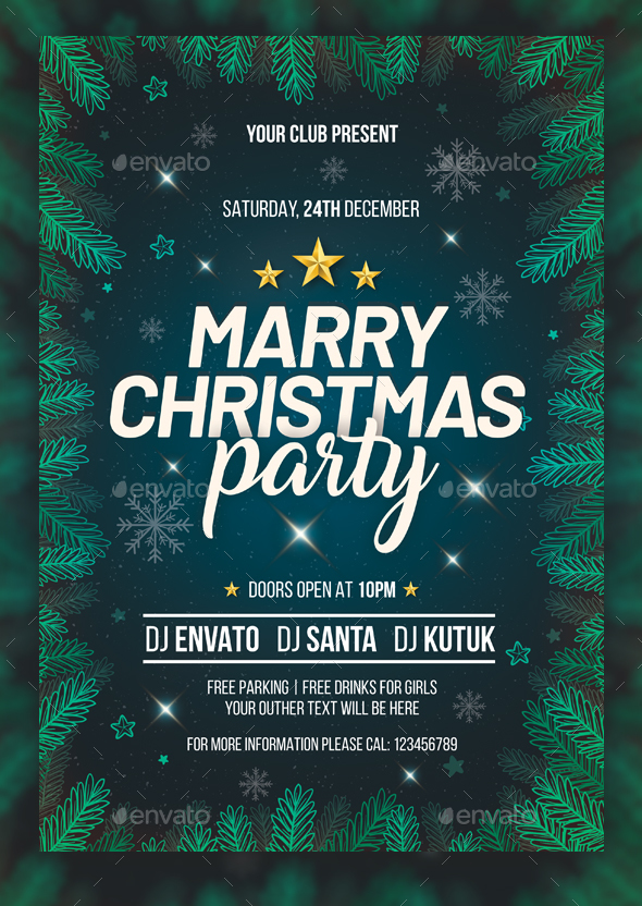 Christmas Party Flyer - Clubs & Parties Events