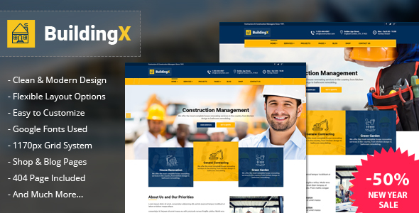 BuildingX - Builder - ThemeForest 16882118