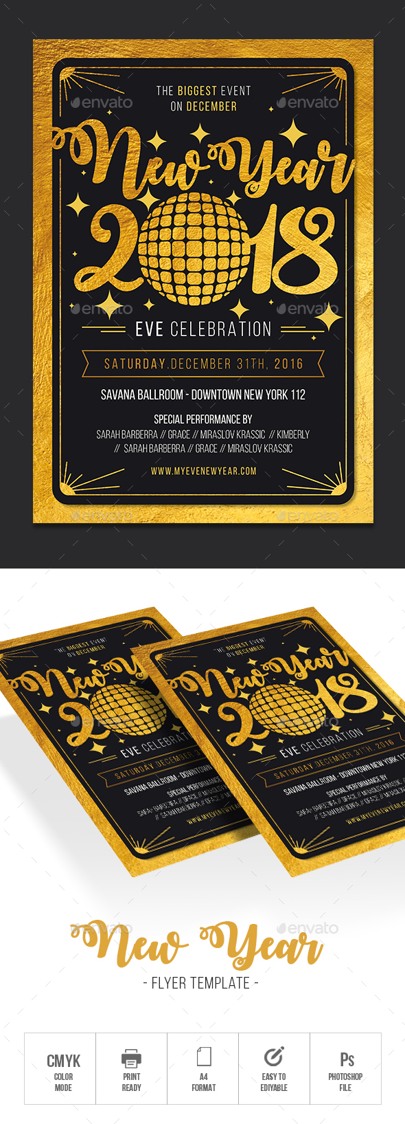 GraphicRiver New Year Party Flyer 21124620 GraphicRiver New Year Party Flyer 21124620