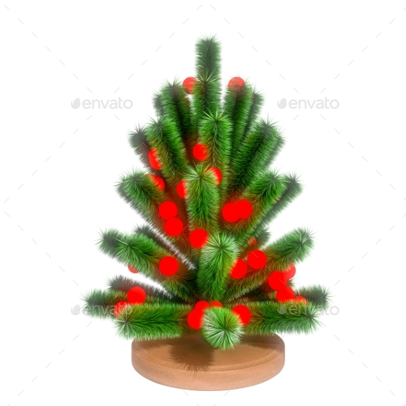 GraphicRiver Small Christmas Tree 3D Render 21124689 GraphicRiver Small Christmas Tree 3D Render 21124689