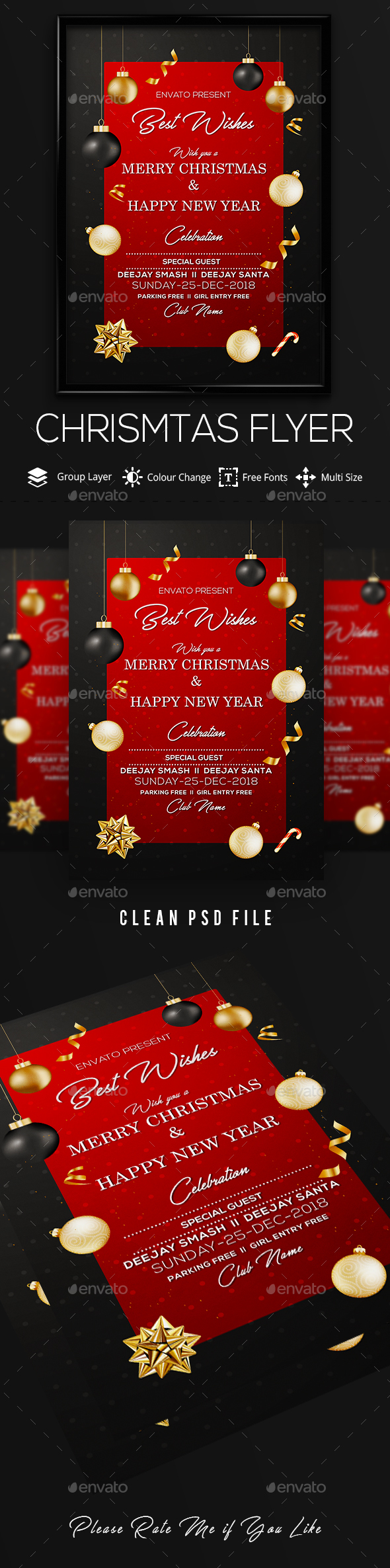 GraphicRiver Merry Christmas Flyer 21124776