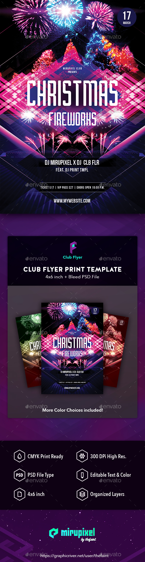 GraphicRiver Club Flyer Christmas Fireworks 21124859 GraphicRiver Club Flyer Christmas Fireworks 21124859
