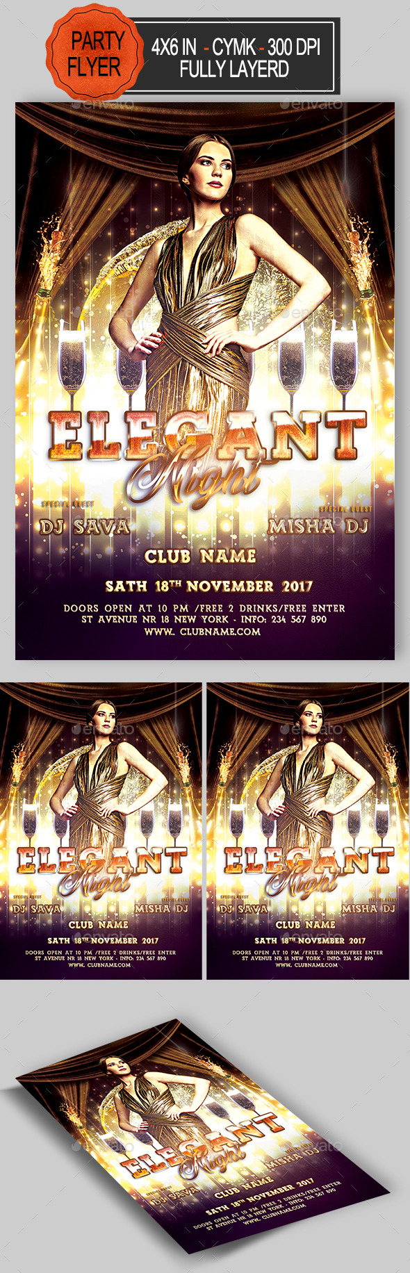 Elegant Flyer - Clubs & Parties Events