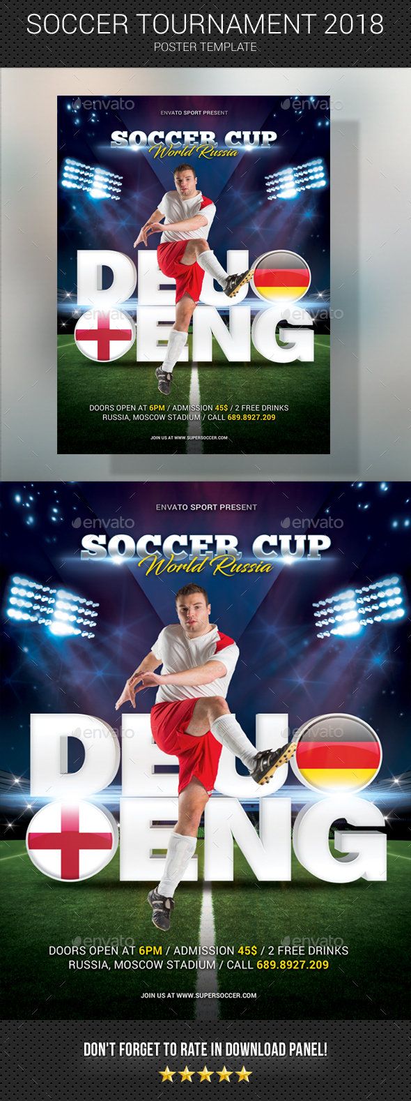 GraphicRiver World Soccer Cup Russia 2018 Poster 21120814 GraphicRiver World Soccer Cup Russia 2018 Poster 21120814
