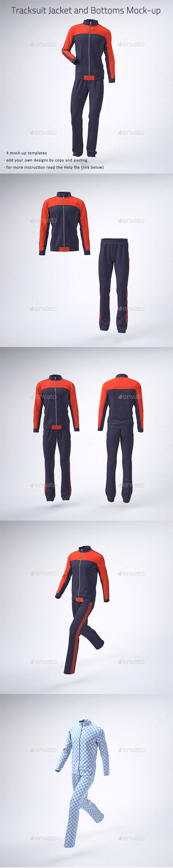 Download Tracksuit Jacket And Bottoms Mock Up By Sanchi477 Graphicriver
