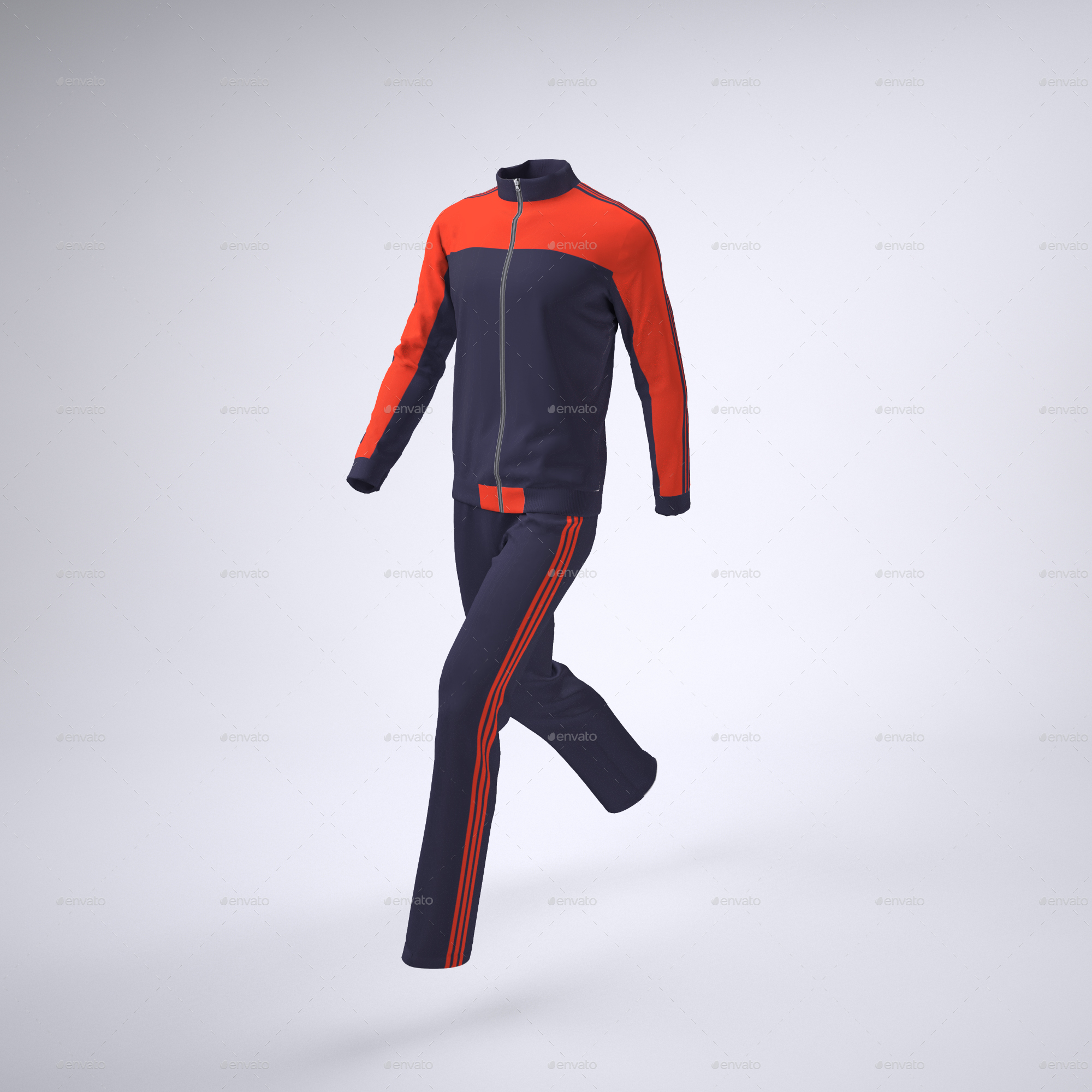 Download Tracksuit Jacket and Bottoms Mock-up by Sanchi477 | GraphicRiver